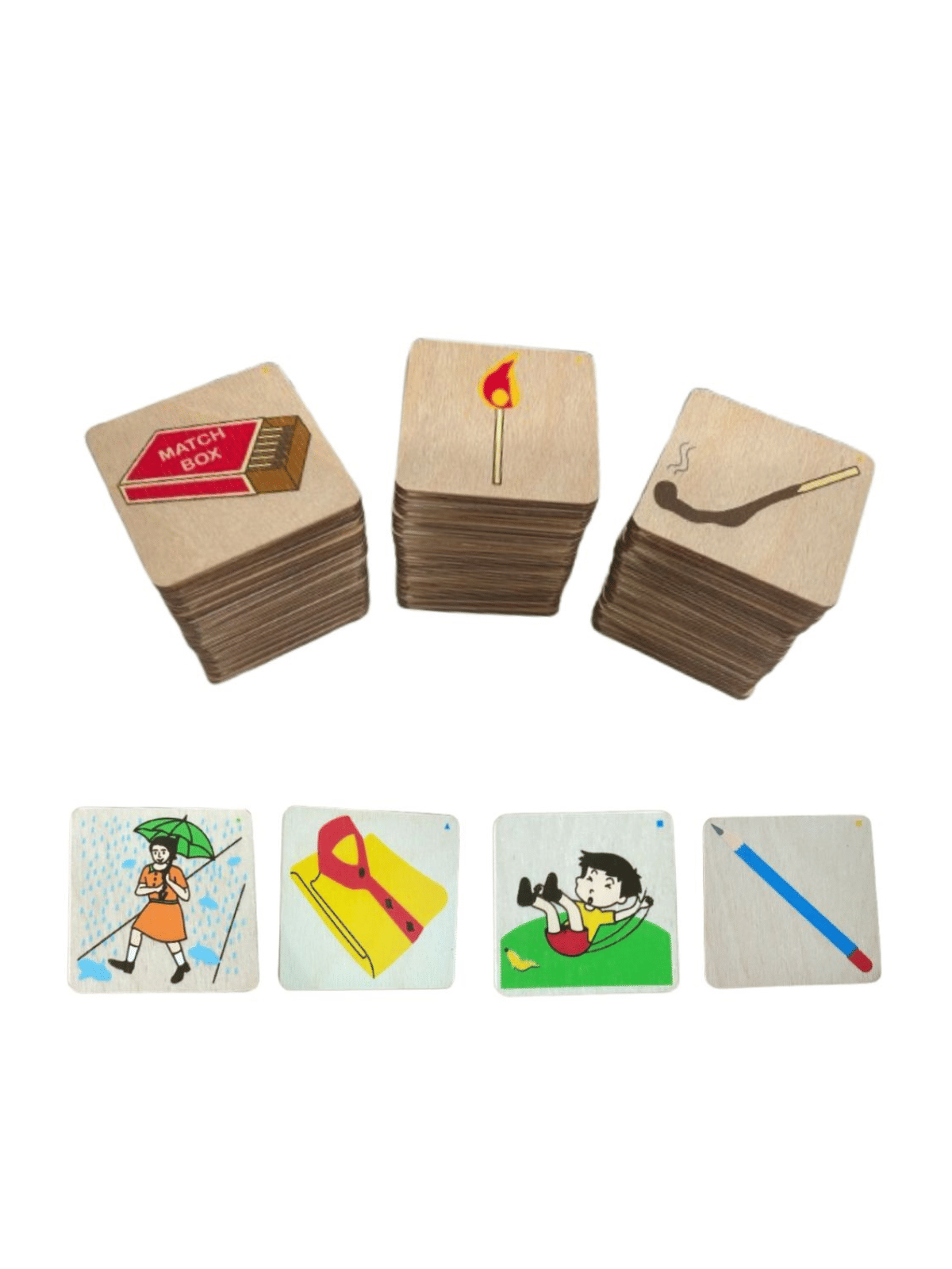     			Zuvoy Match & Arrange – Wooden Image Sequencing Game for Kids (Ages 3+) | Educational Mind Game for Logical Thinking & Skill Building | Montessori Learning Toy, Wooden Matching Puzzle for Kids, Puzzle for Kids, Educational Matching Toys, Toys for Toddlers