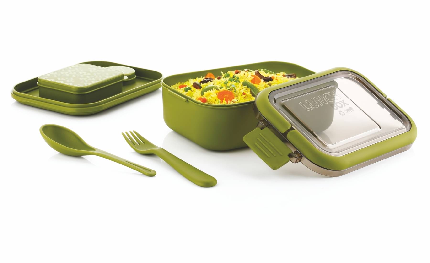 analog kichenware - Green Plastic Lunch Box ( Pack of 1 ) analog kichenware - Green Plastic Lunch Box ( Pack of 1 )