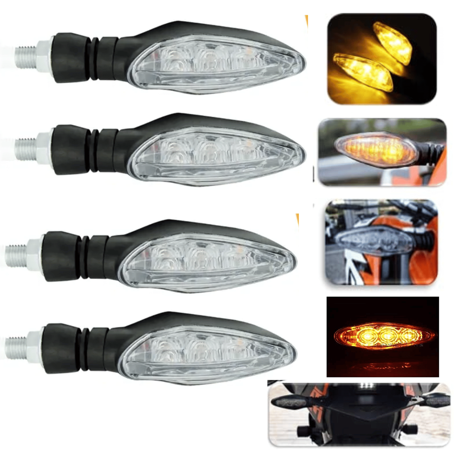 AKSMIT Front Bike Indicator For Two Wheelers