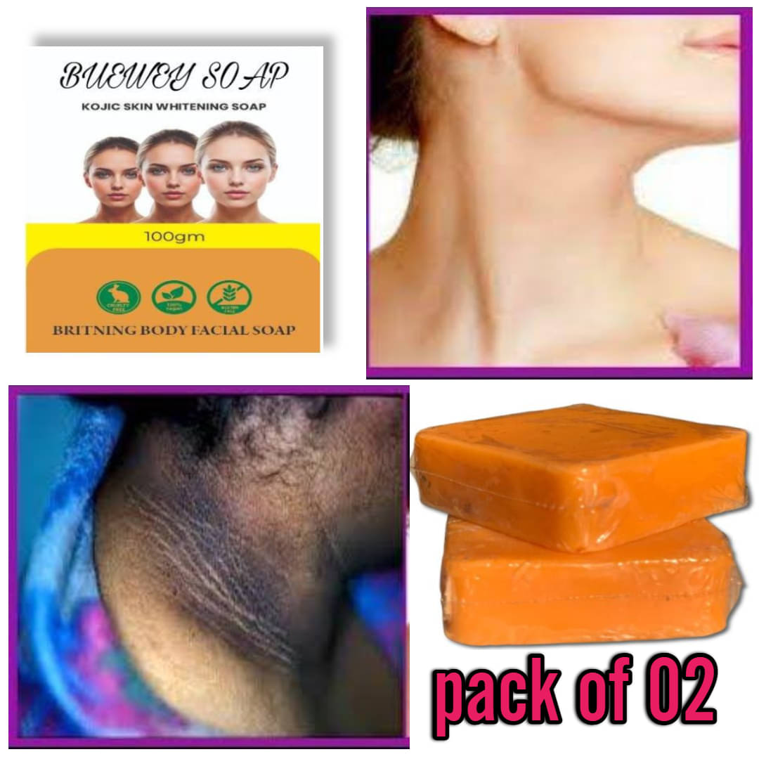     			BUEWEY Beauty Jiole skincare sinche Body Kojic Soap Soap for All Skin Type ( Pack of 2 )
