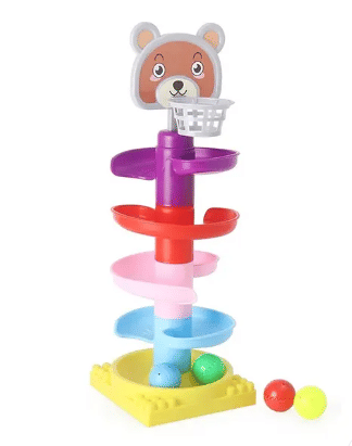    			Baby Ball Drop Tower Toy, Stacking Spiral Track, Educational Rolling Balls