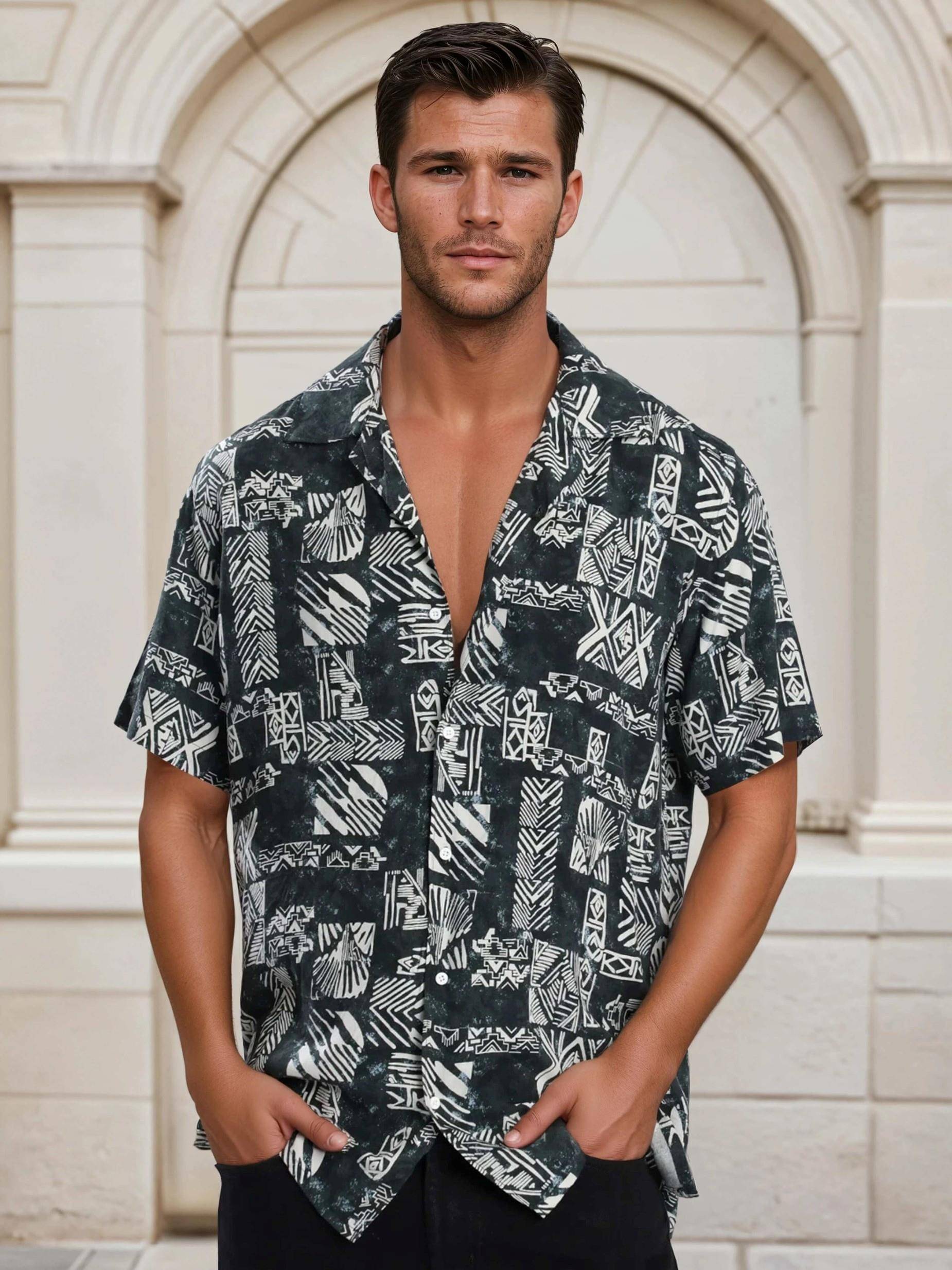Bene Kleed Rayon Regular Fit Printed Half Sleeves Men's Casual Shirt - Green ( Pack of 1 ) Bene Kleed Rayon Regular Fit Printed Half Sleeves Men's Casual Shirt - Green ( Pack of 1 )
