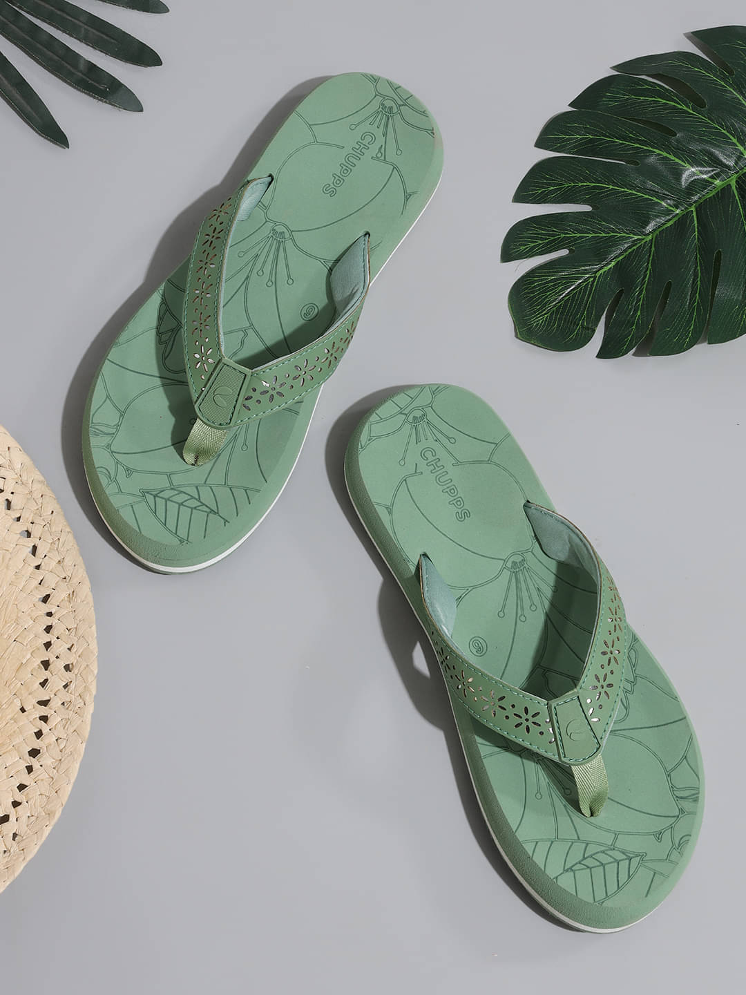     			CHUPPS Green Women's Slipper