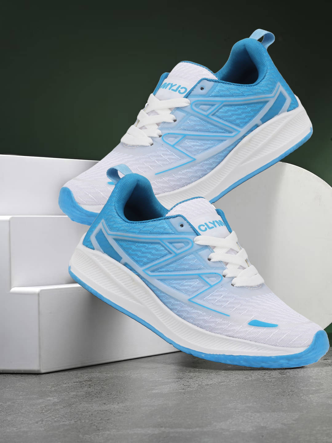 Clymb Onus Marketing Light Blue Men's Sports Running Shoes Clymb Onus Marketing Light Blue Men's Sports Running Shoes