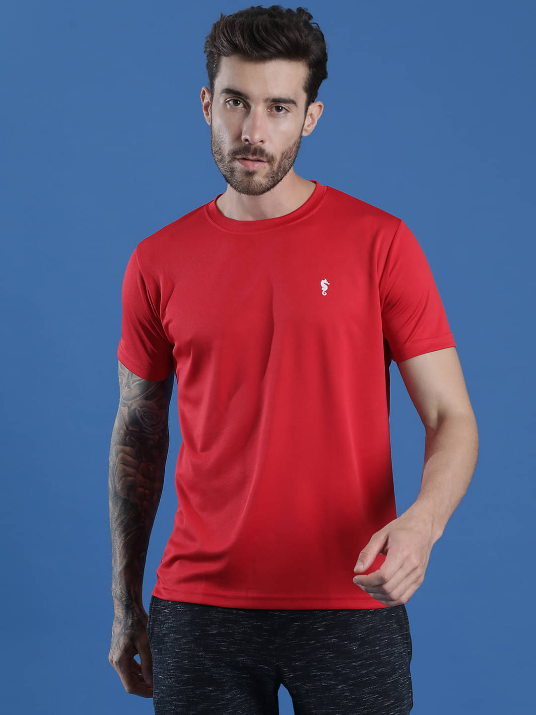     			EPPE Red Polyester Regular Fit Men's Sports T-Shirt ( Pack of 1 )