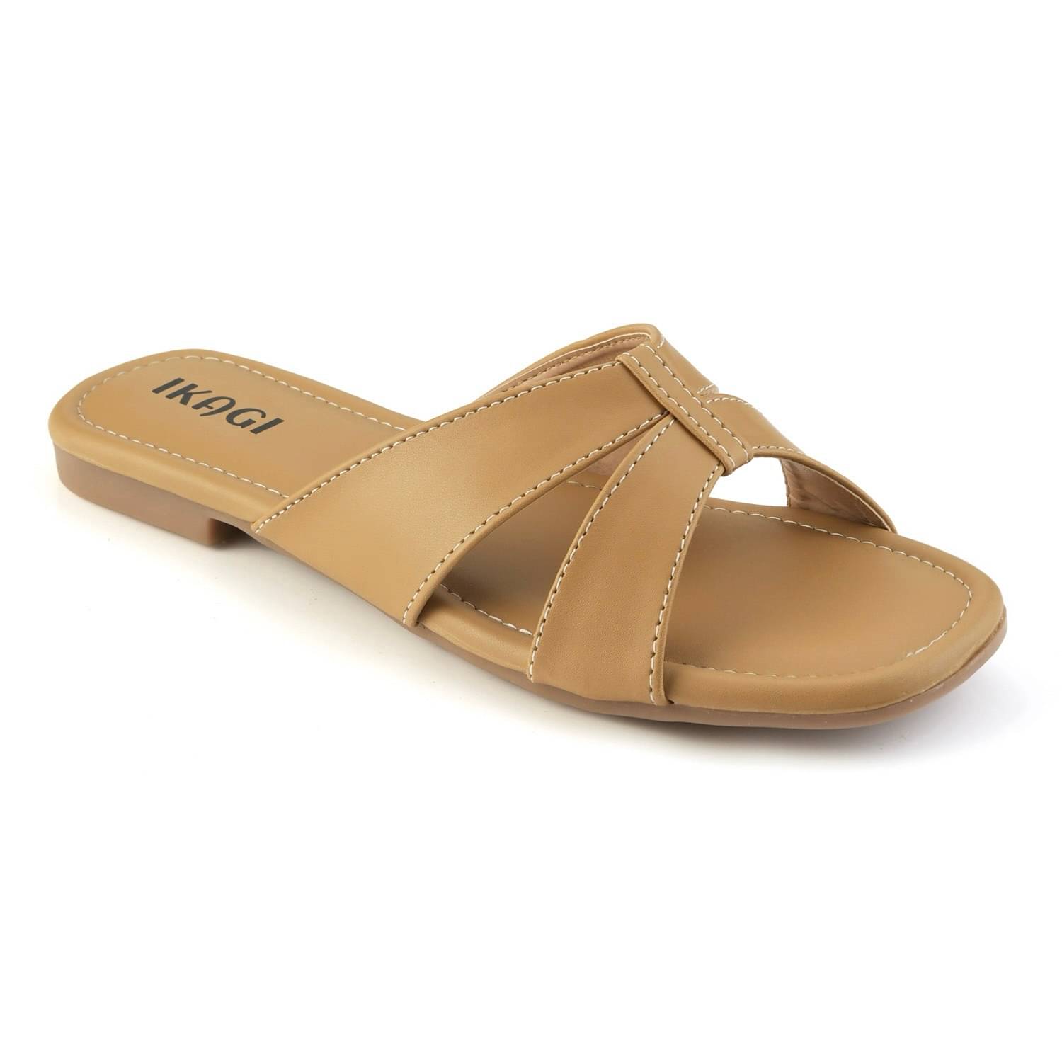     			IKAGI Beige Women's Flats