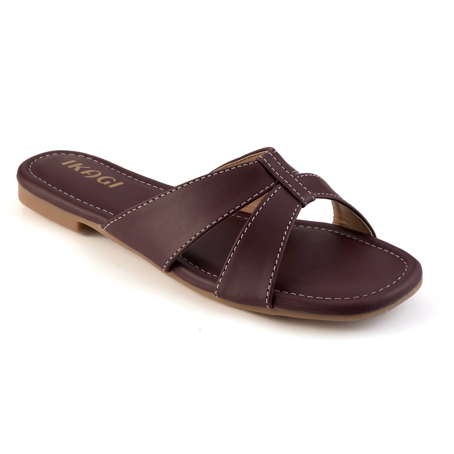     			IKAGI Wine Women's Flats