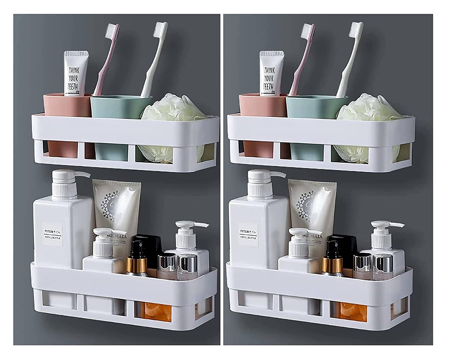 JAGIRA DIVINE TOUCH Multicolor Plastic Storage Racks ( Pack of 1 ) JAGIRA DIVINE TOUCH Multicolor Plastic Storage Racks ( Pack of 1 )