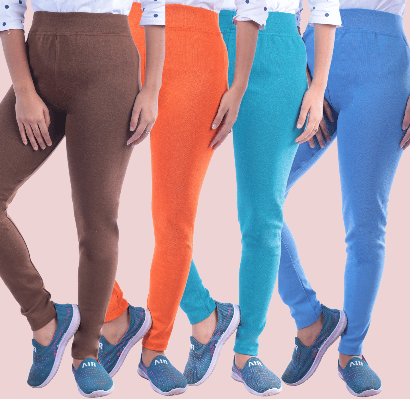     			KARARO Women Cotton Blend Skinny Fit Jegging