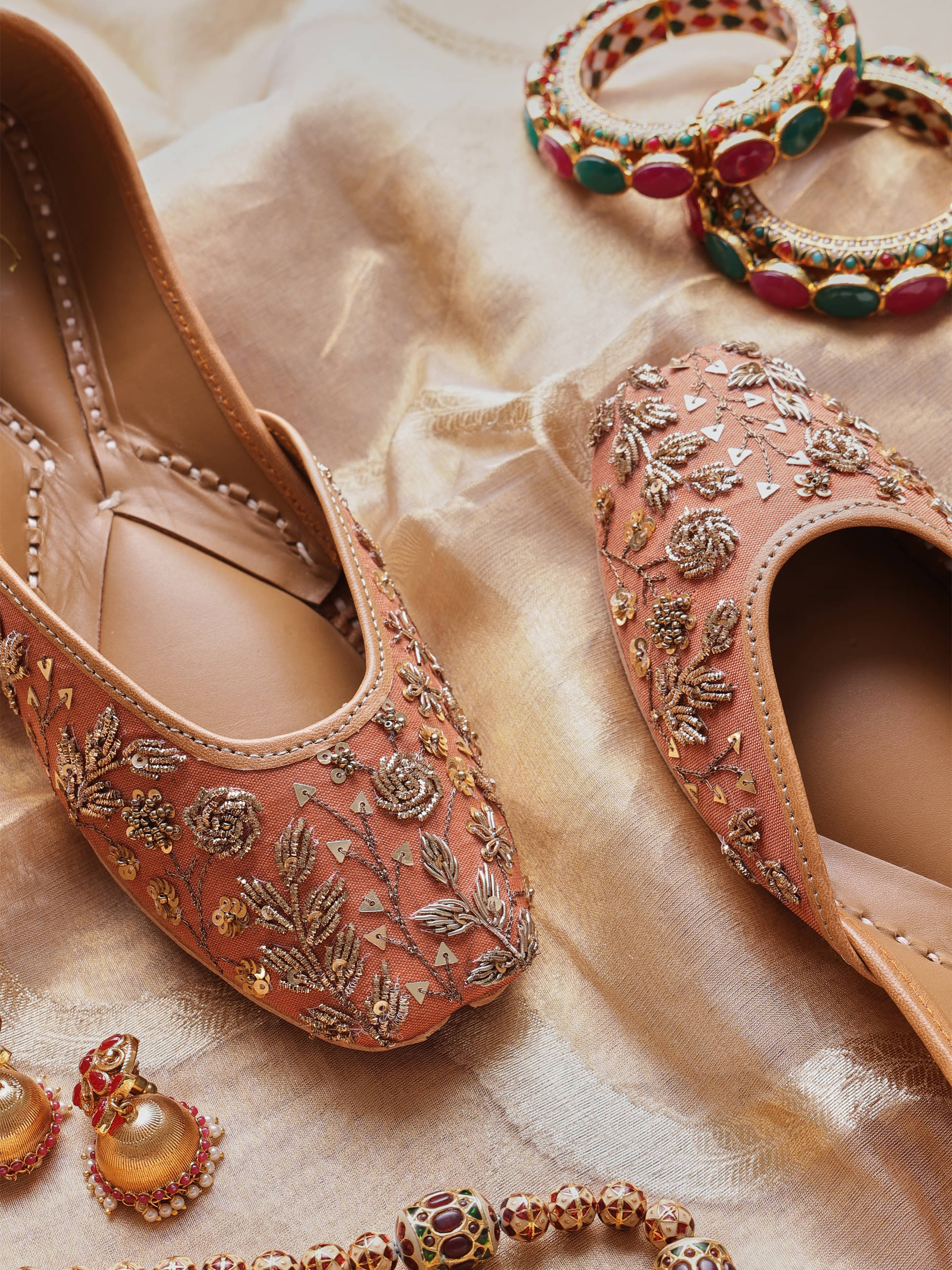 LABEL SHONA ROHATGI GARG Brown Women's Mojaris LABEL SHONA ROHATGI GARG Brown Women's Mojaris