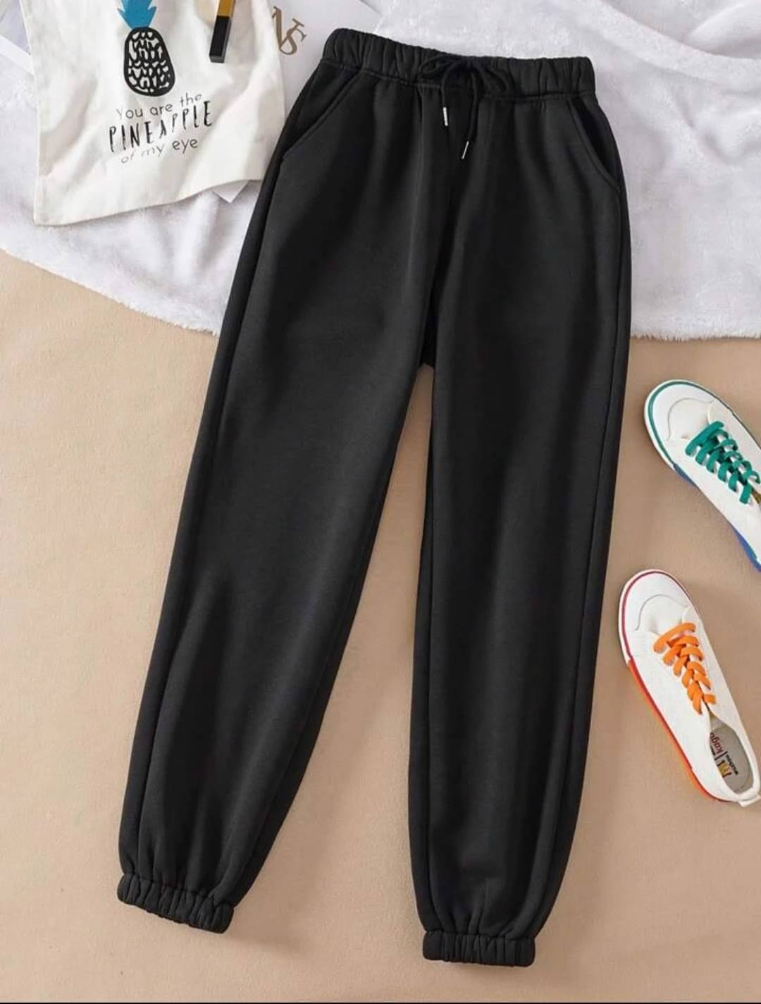     			LITTLE MEOW Pack of 1 Girls Cotton blend Trackpants ( Colors )