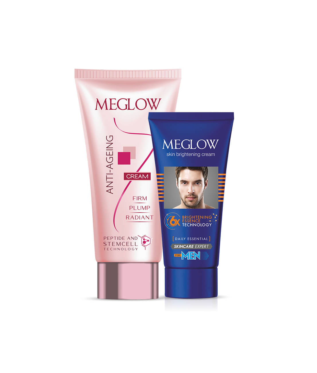     			Meglow Face Cream Combo for Men | Day Cream + Night Cream Combo | Skin Brightening & Anti-Aging Face Creams | Reduces Spots, Wrinkles & Dullness