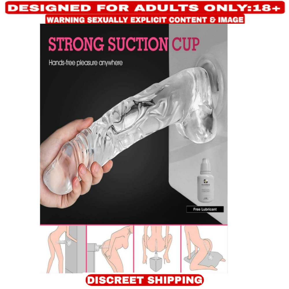     			PURE PASSION 7.5 INCH PREMIUM QUALITY REALISTIC SCROTUM STRONG SUCTION DILDO,PENIS SEX TOY FOR WOMEN SEXY VAGINA ,LOW PRICE SEX TOY- Bluemoon