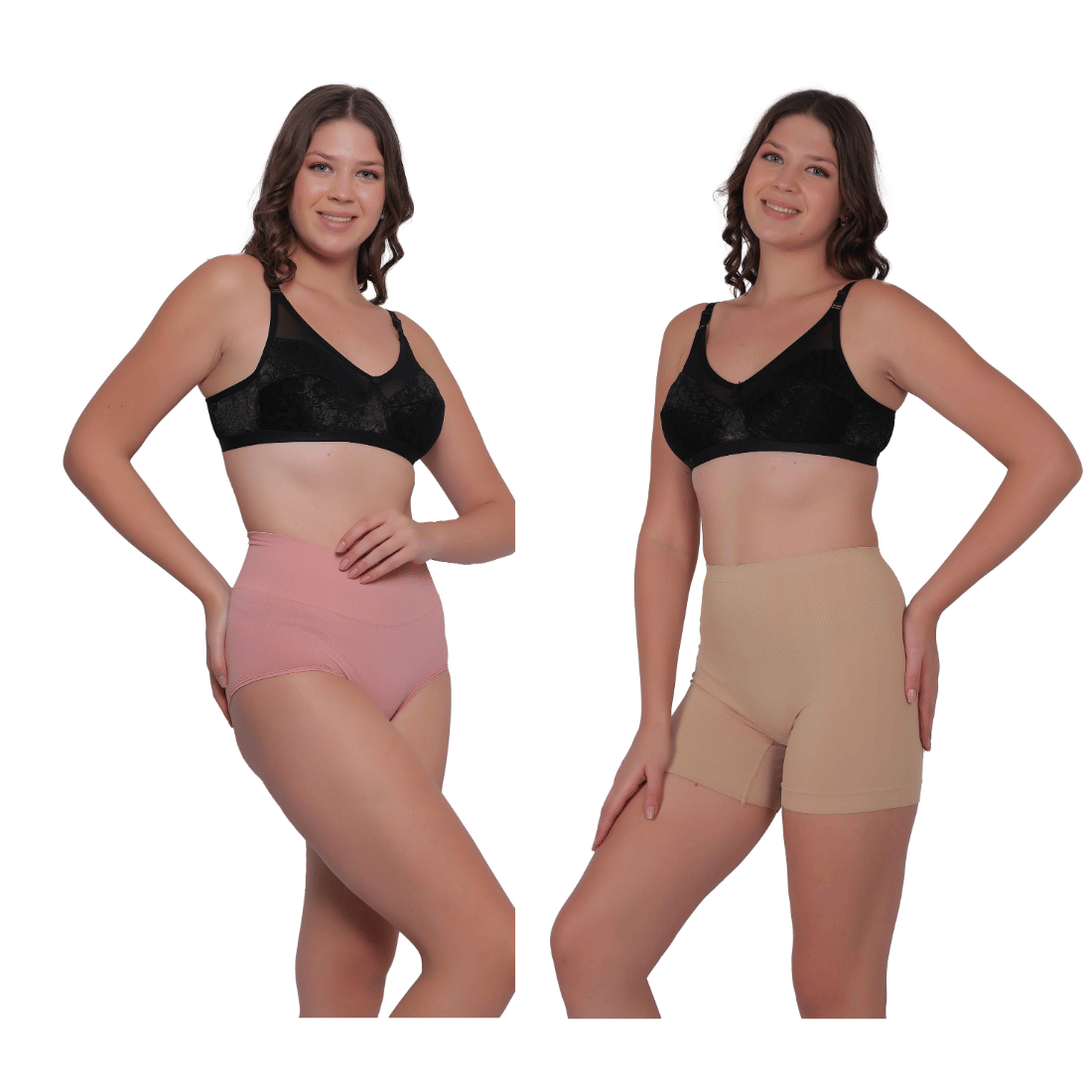     			Pia Trends Pack of 2 Cotton Blend Women's Shaper Brief ( Peach,Beige )