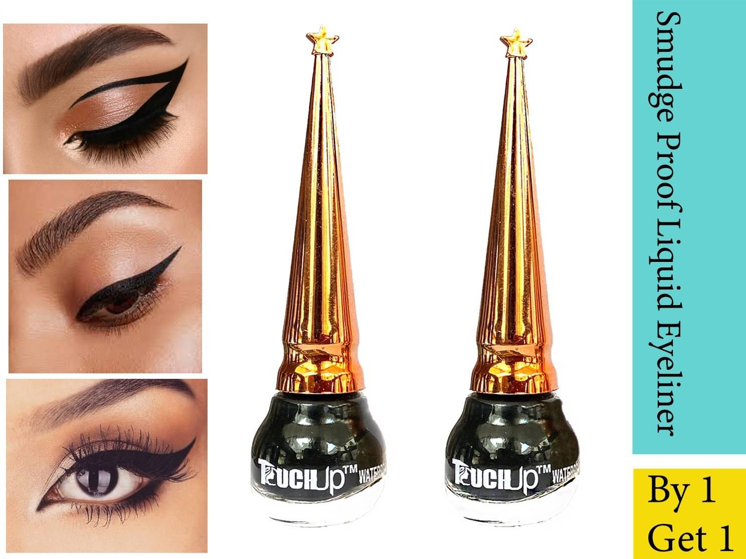     			RAYNE Black Matte Eye Liner Liquid ( Pack of 2 )