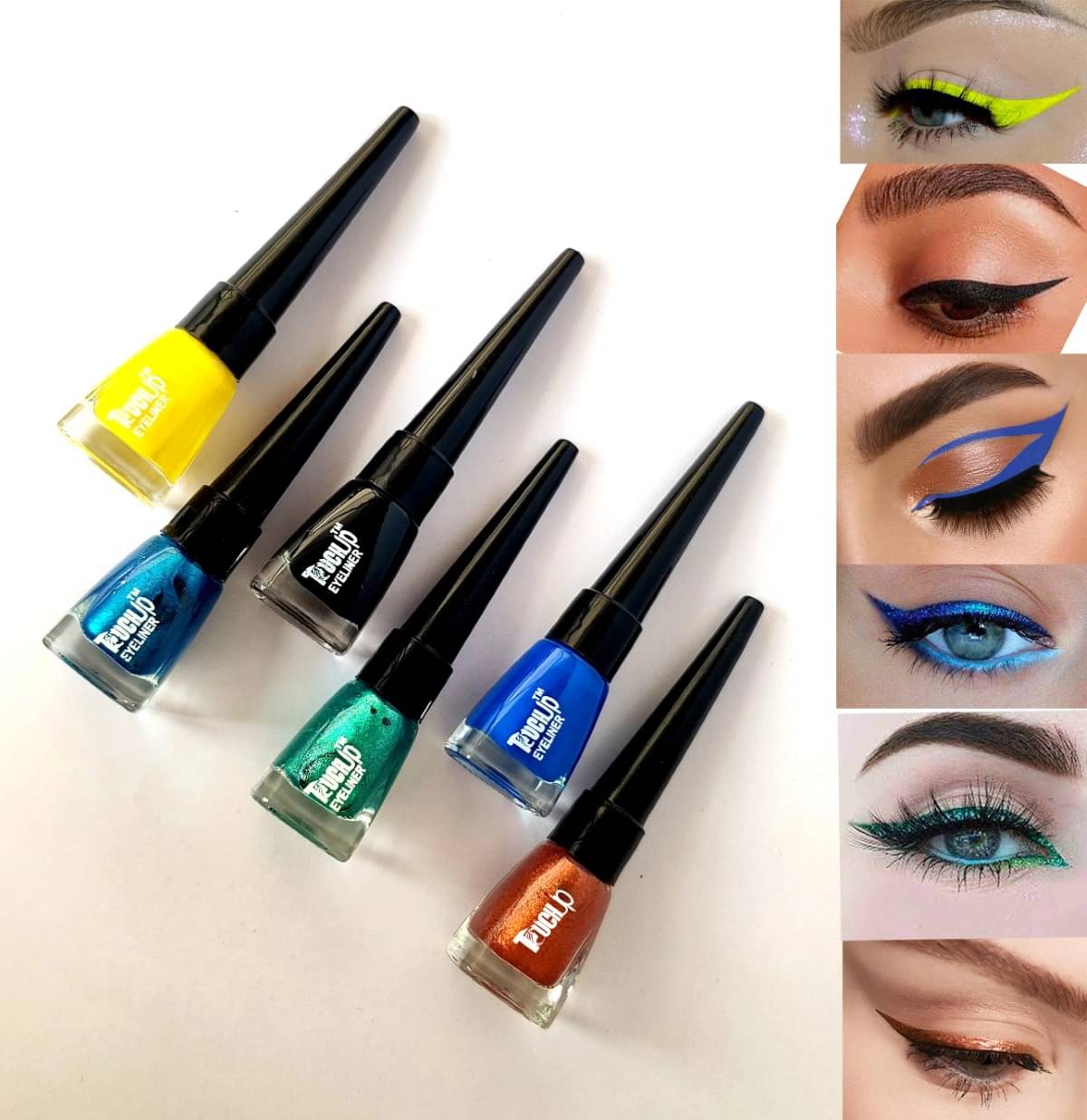     			RAYNE Multi Matte Eye Liner Liquid ( Pack of 6 )