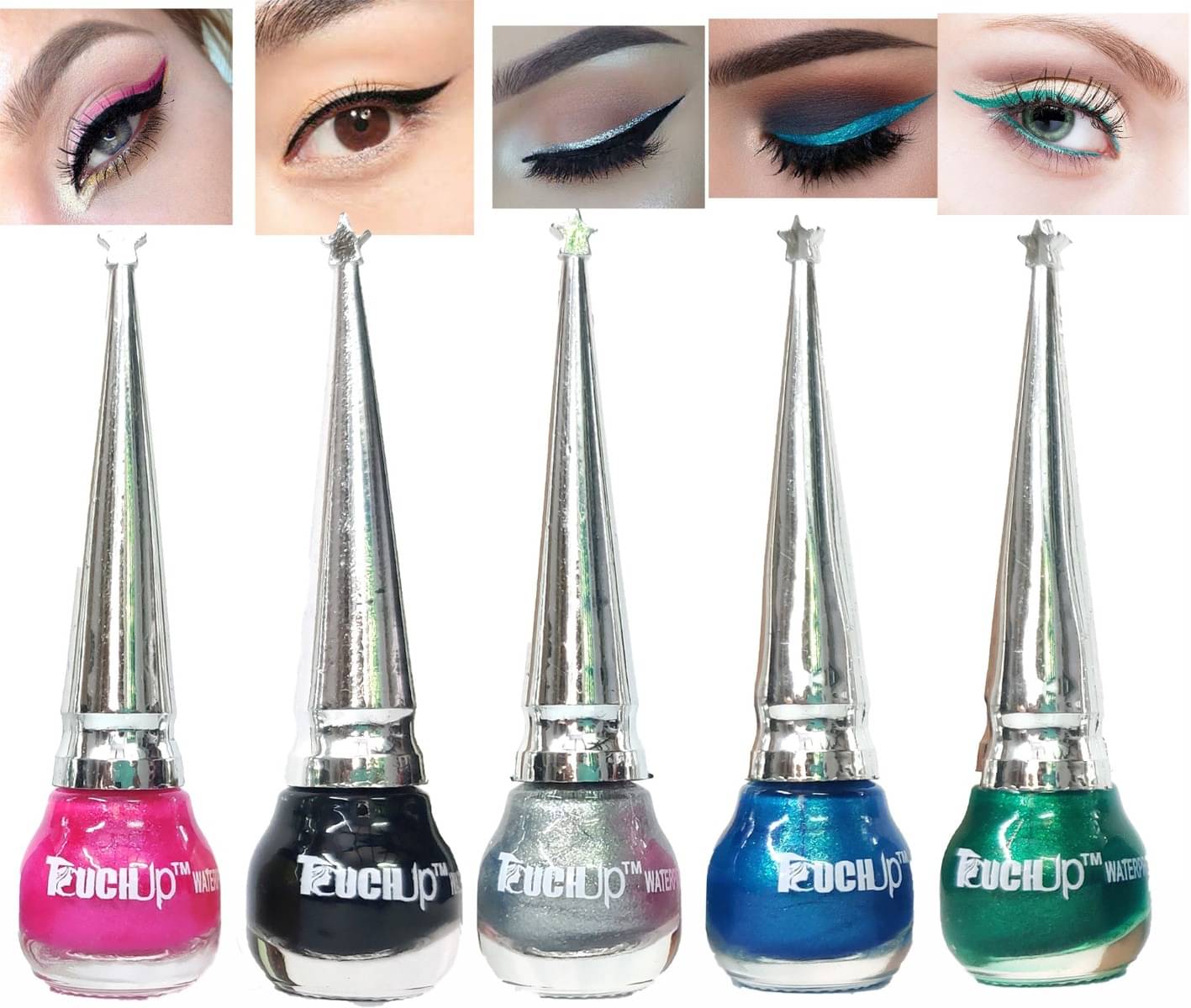     			RAYNE Multi Shimmer Eye Liner Liquid ( Pack of 5 )