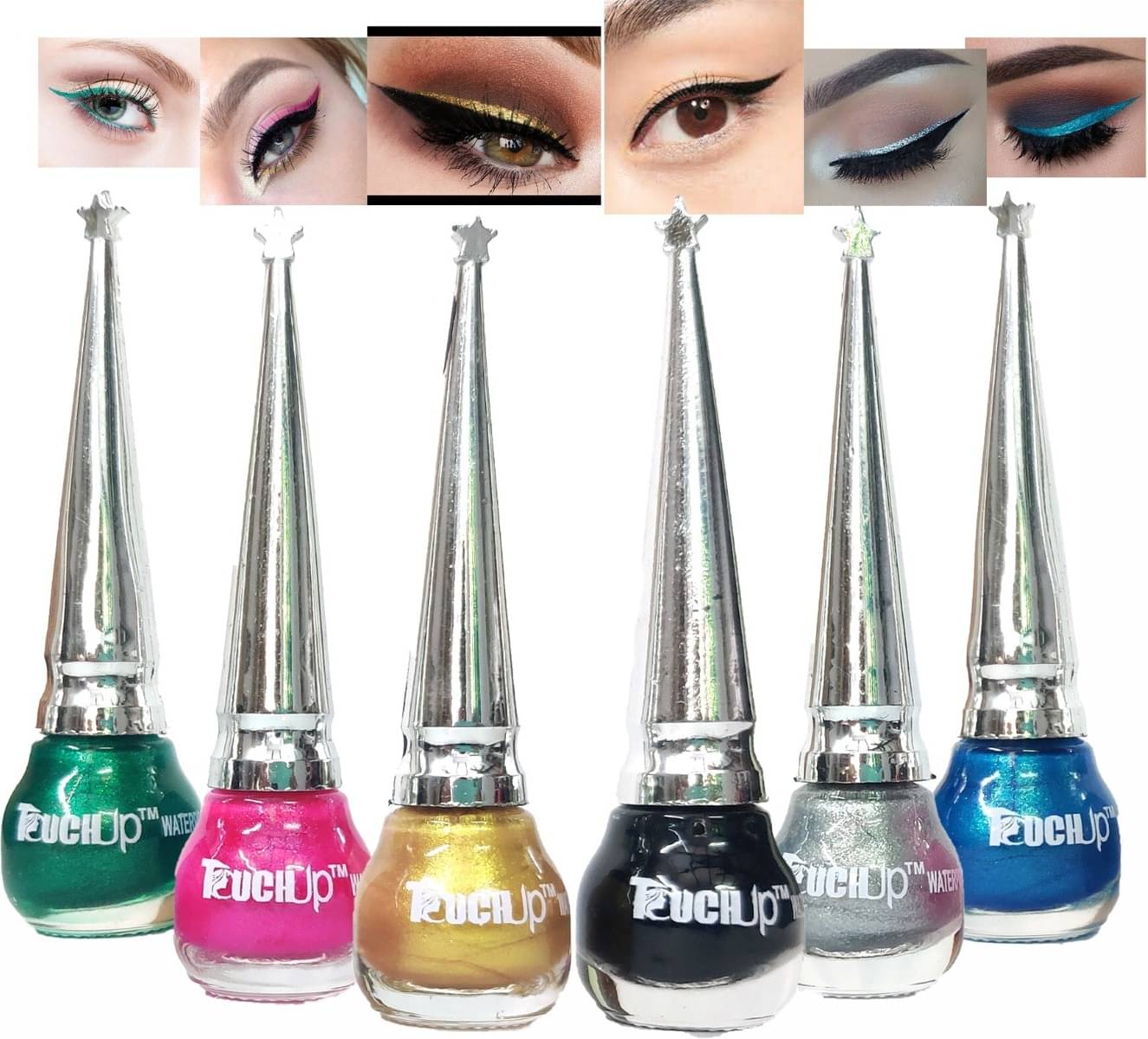     			RAYNE Multi Shimmer Eye Liner Liquid ( Pack of 6 )