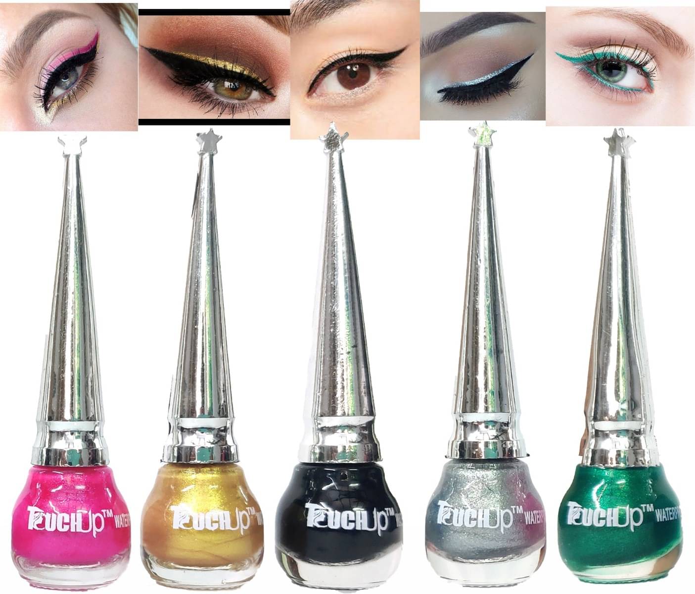     			RAYNE Multi Shimmer Eye Liner Liquid ( Pack of 5 )