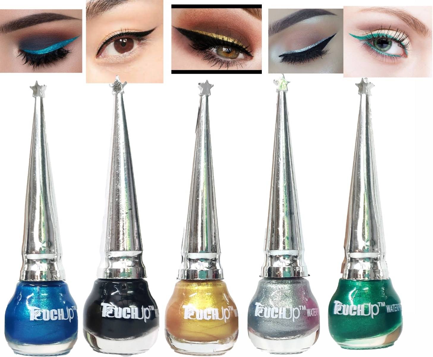     			RAYNE Multi Shimmer Eye Liner Liquid ( Pack of 5 )