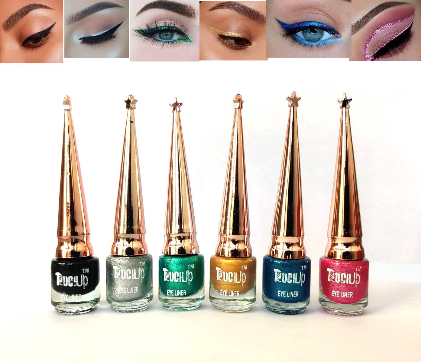     			RAYNE Multi Shimmer Eye Liner Liquid ( Pack of 6 )