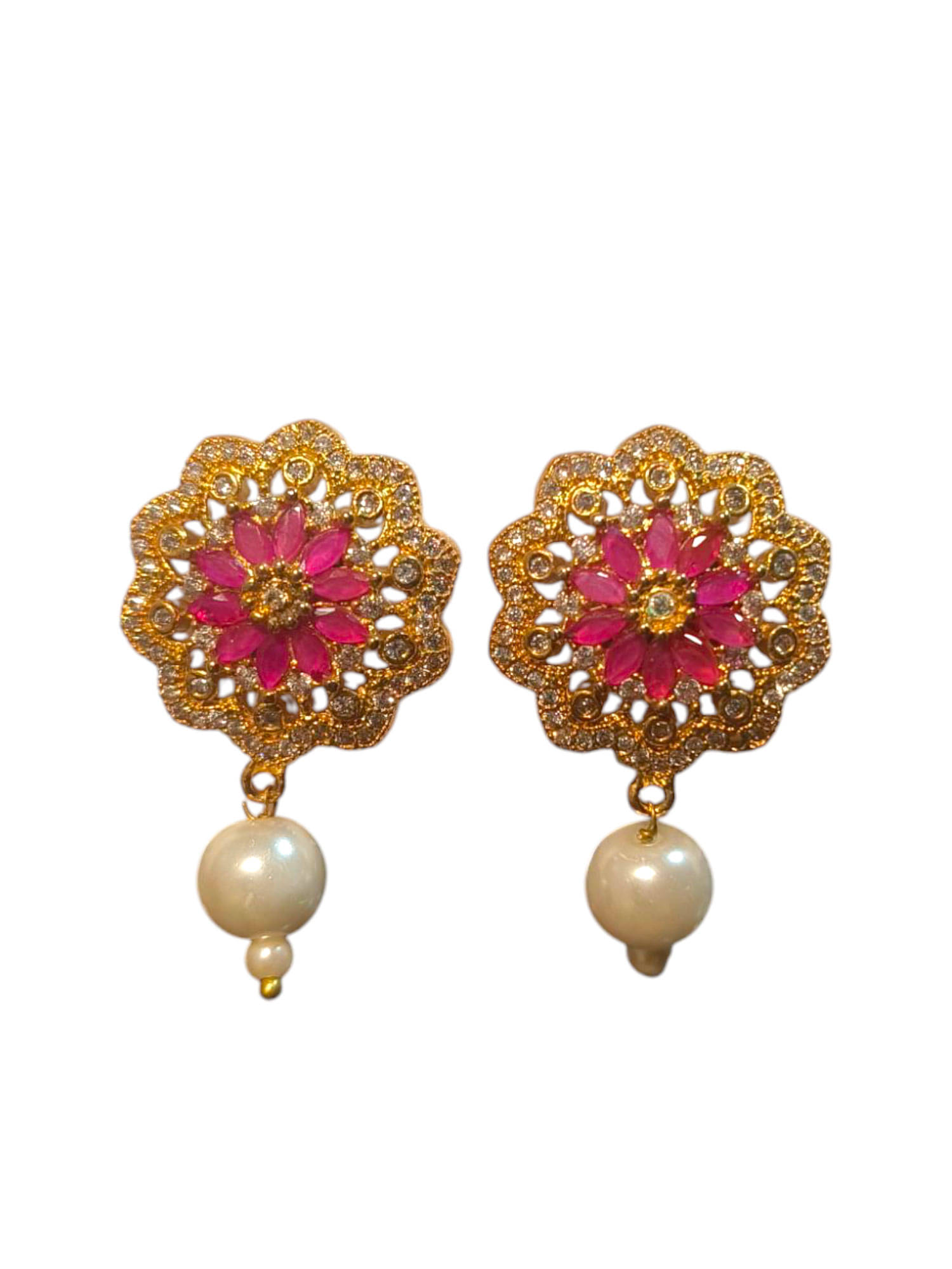     			RinGold Red Stud Earrings ( Pack of 1 )