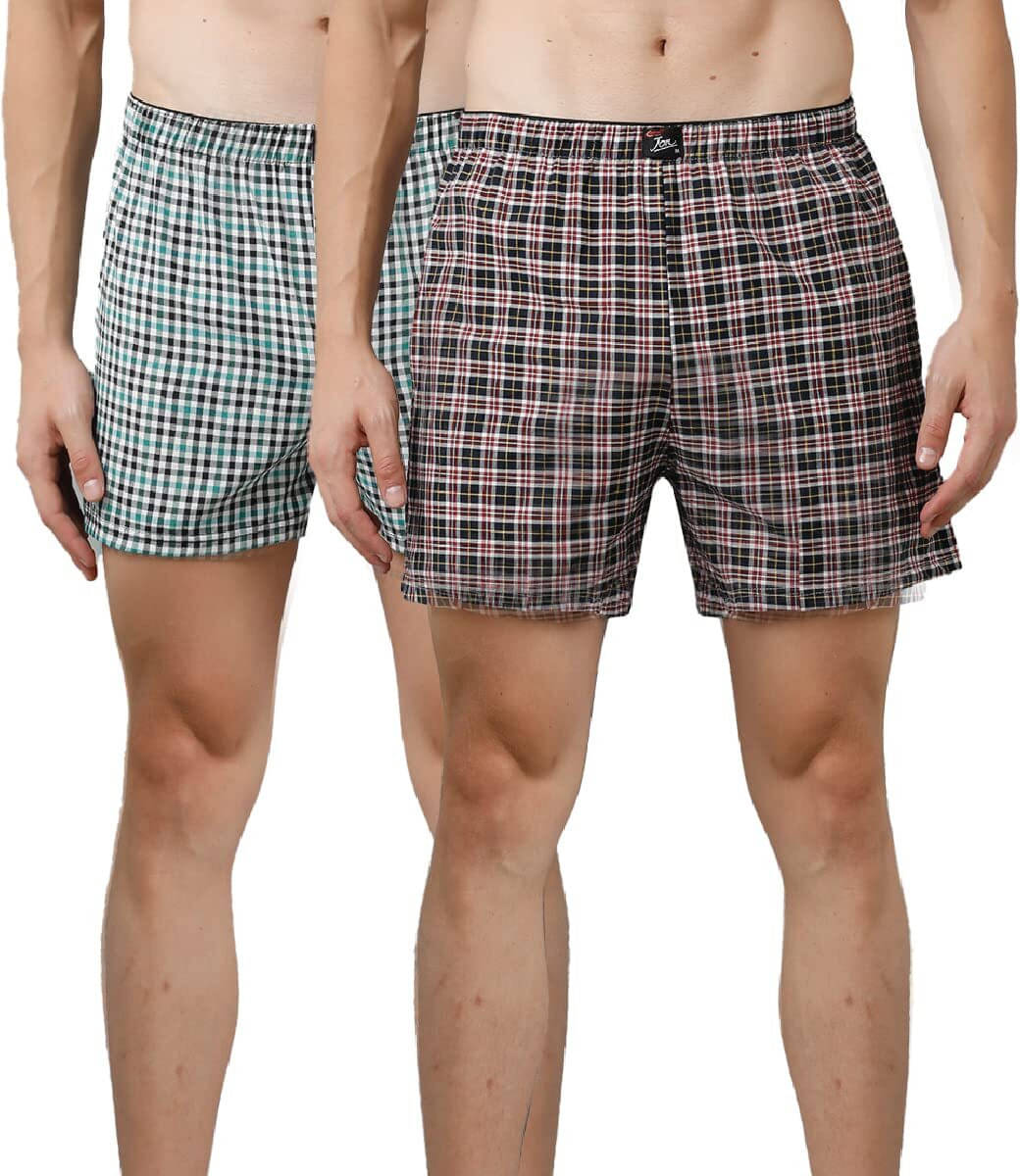 Rupa Jon Pack of 2 Cotton Boxers For Men's ( Assorted 1 ) Rupa Jon Pack of 2 Cotton Boxers For Men's ( Assorted 1 )