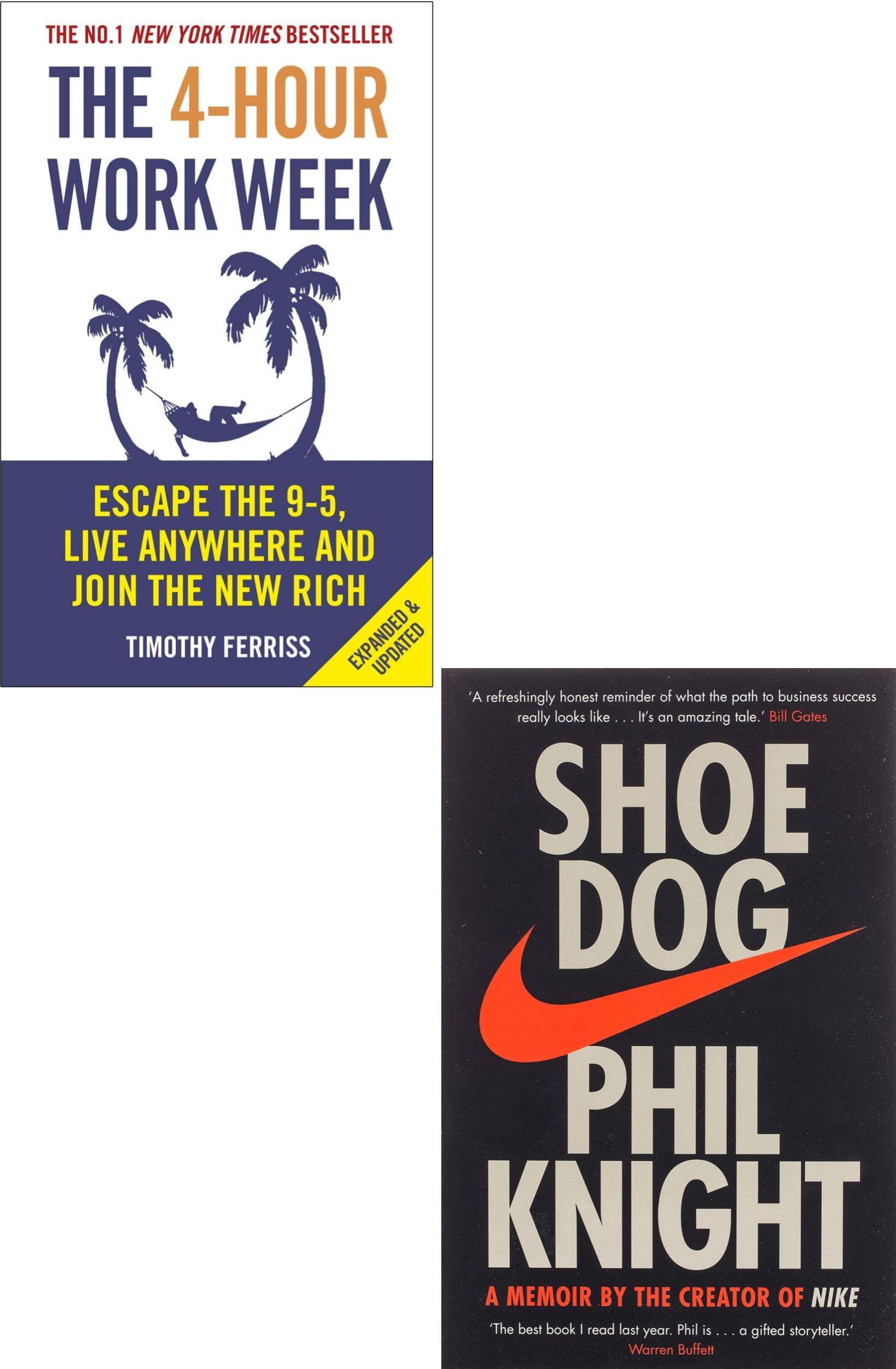Set Of 2 Classic Books : The 4-Hour Work Week + The Shoe, Dogg (Paperback, TIMOTHY FERRISS & KNIGHT PHIL) Set Of 2 Classic Books : The 4-Hour Work Week + The Shoe, Dogg (Paperback, TIMOTHY FERRISS & KNIGHT PHIL)