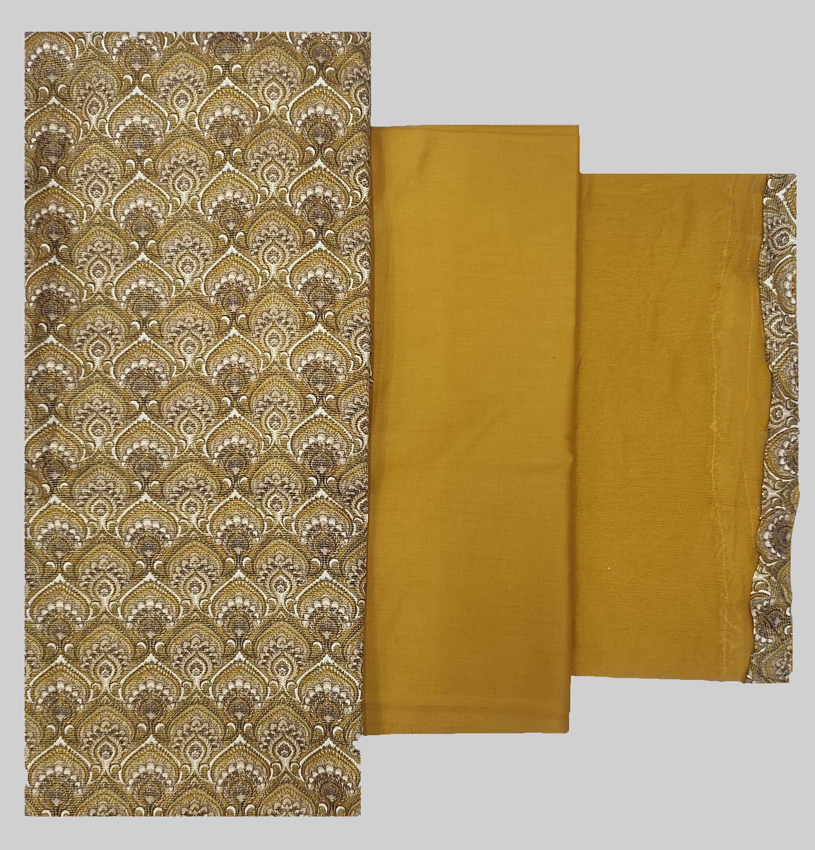 Soul Essence Women Shimmer Unstitched Dress Material ( Yellow ) Soul Essence Women Shimmer Unstitched Dress Material ( Yellow )