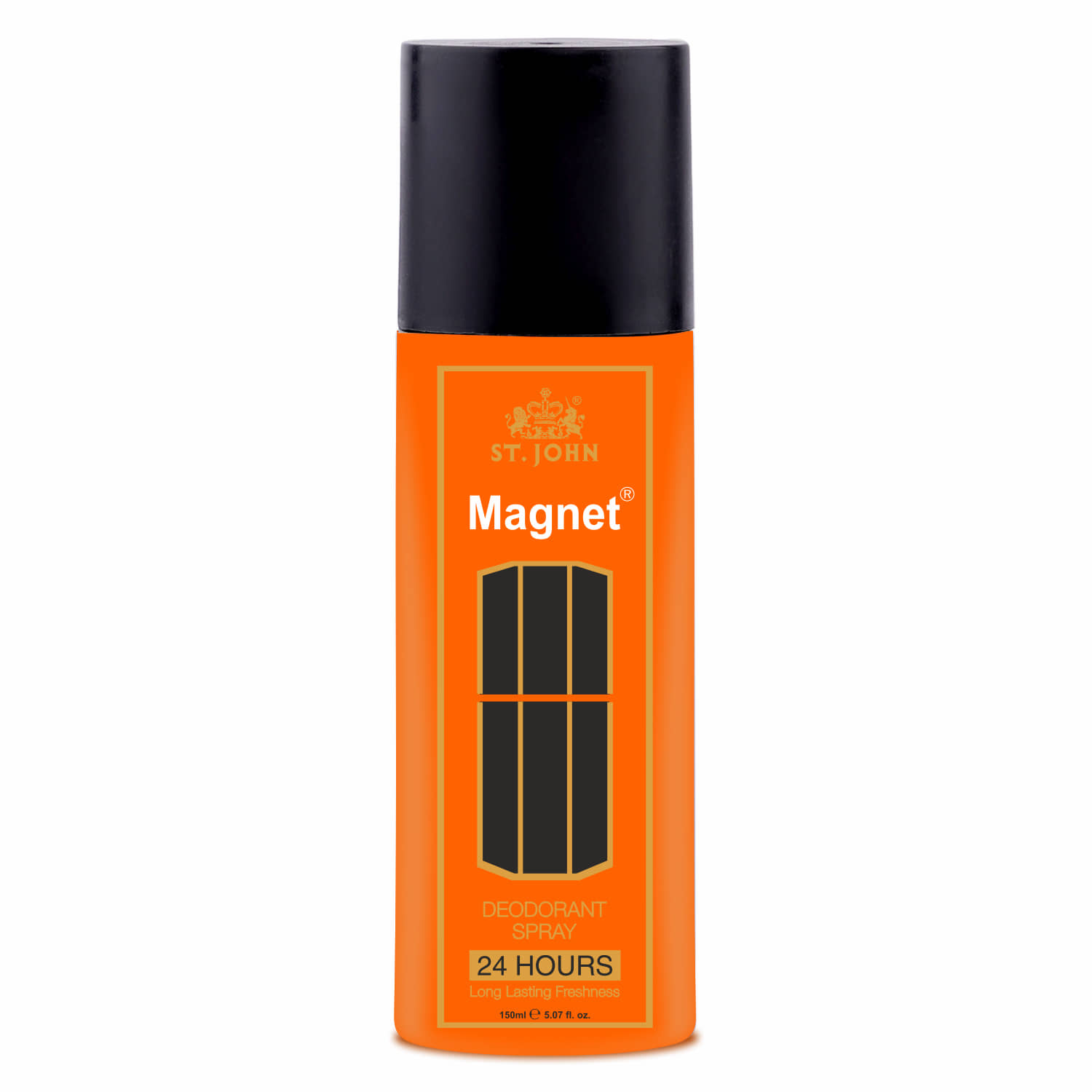 St. John Magnet Woody & Floral, All-Day Freshness Deodorant Spray for Men 150 ml ( Pack of 1 )
