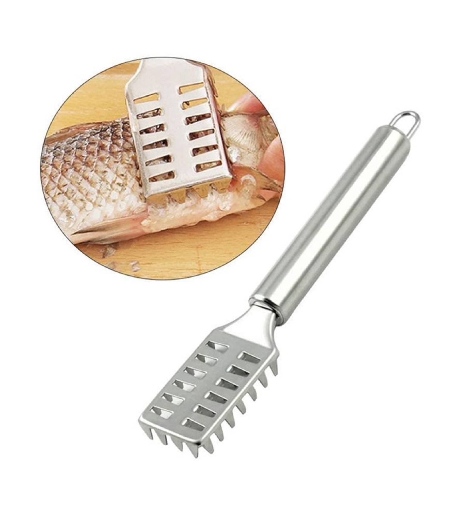forral Stainless Steel Fish Scale Scraper Remover Knife Skin Peeler Fish Skin Remover Scale Scraper Tools Sawtooth Fish Cleaning Brush forral Stainless Steel Fish Scale Scraper Remover Knife Skin Peeler Fish Skin Remover Scale Scraper Tools Sawtooth Fish Cleaning Brush