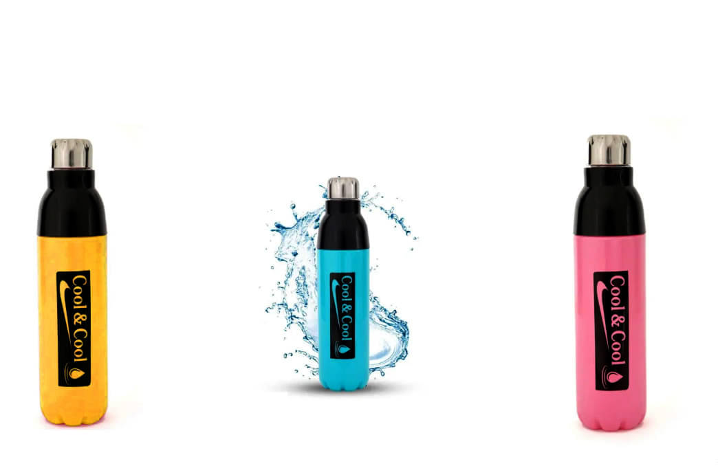 Swaraa Kitchenware Multicolor Plastic Water Bottle 1000 mL ( Set of 3 ) Swaraa Kitchenware Multicolor Plastic Water Bottle 1000 mL ( Set of 3 )