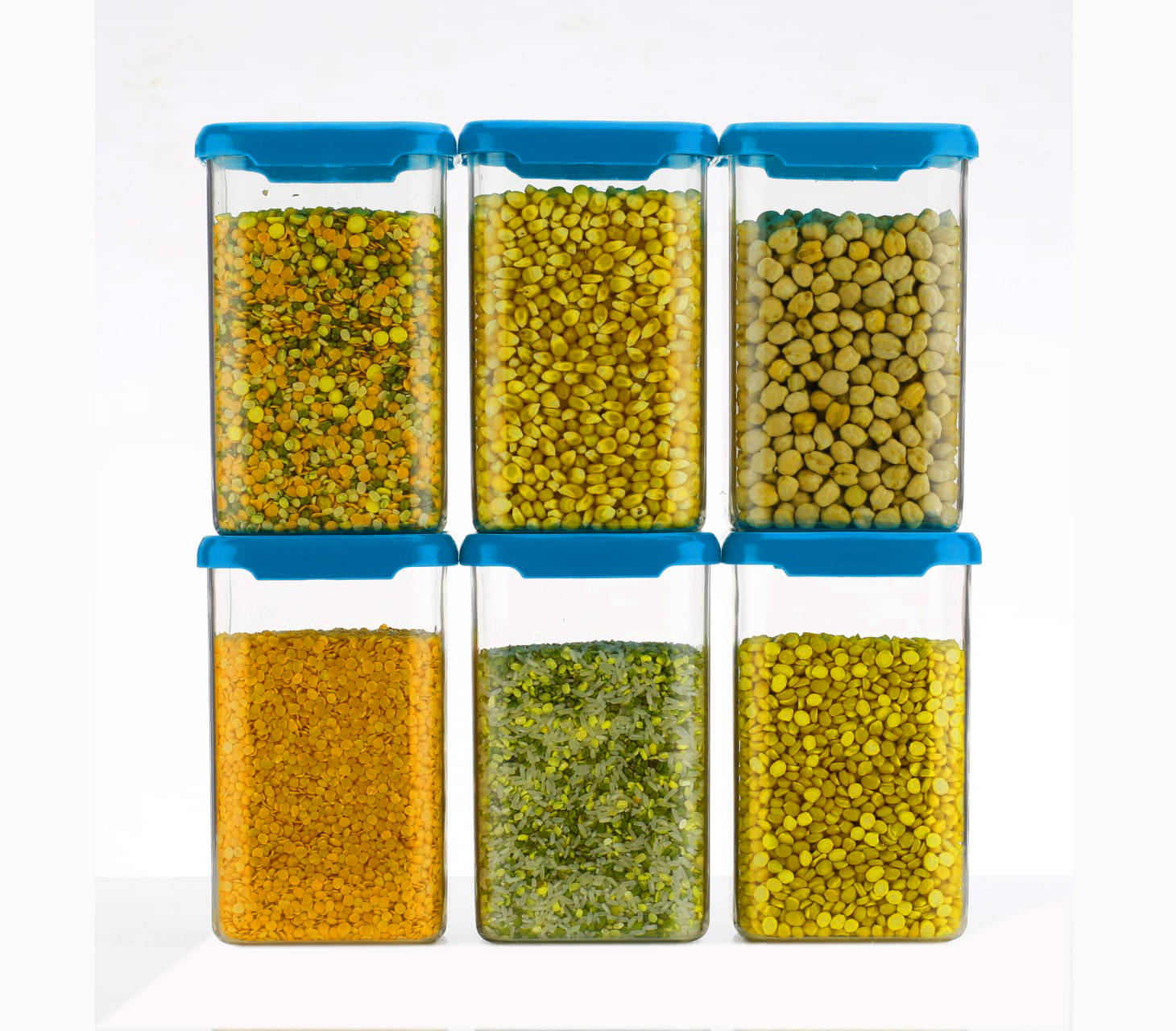     			Swaraa Kitchenware Plastic Navy Blue Multi-Purpose Container ( set of 6 )