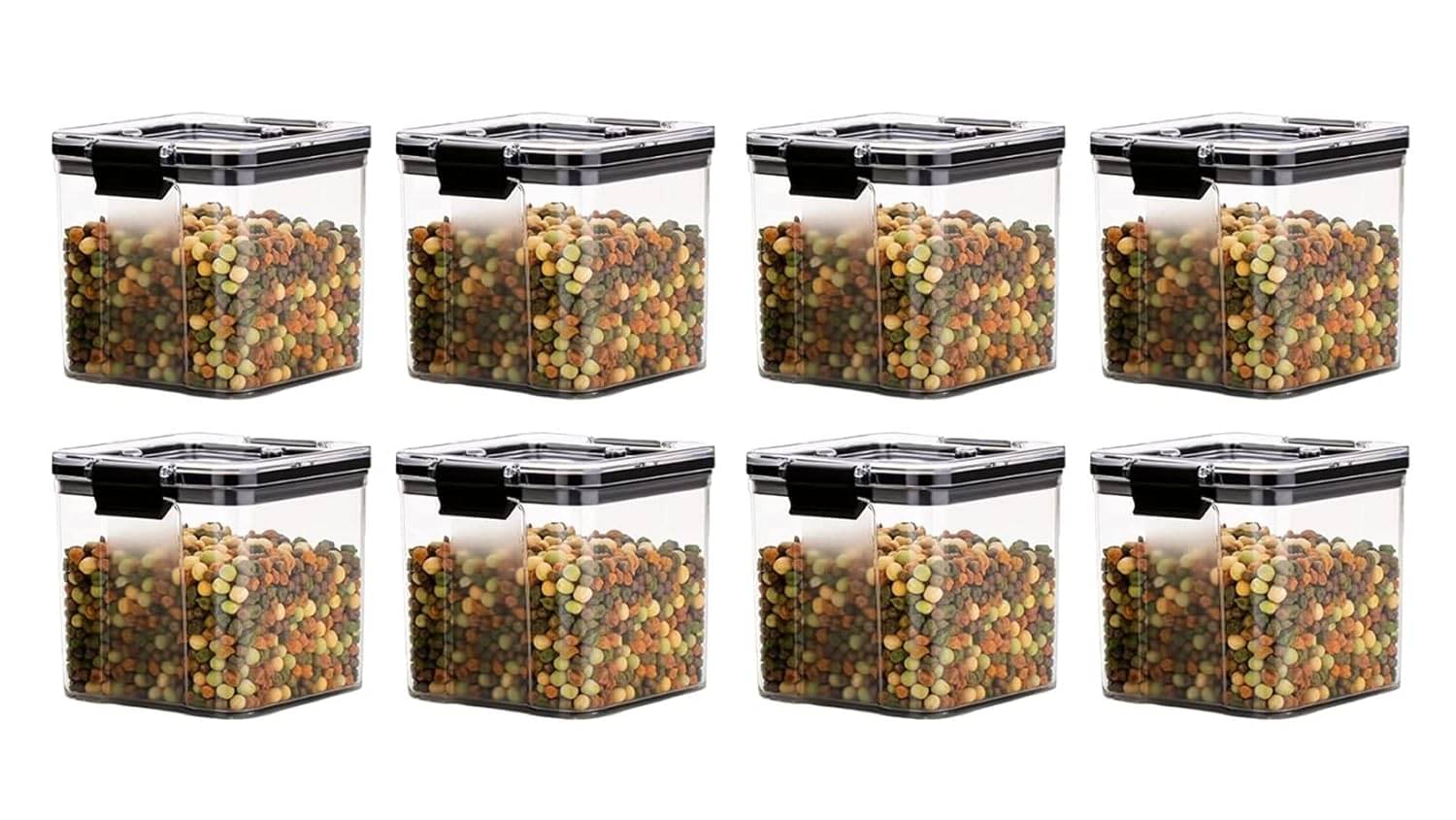 Swaraa Kitchenware Plastic White Multi-Purpose Container ( set of 8 ) Swaraa Kitchenware Plastic White Multi-Purpose Container ( set of 8 )