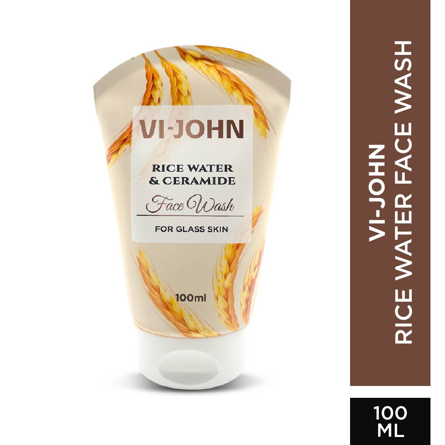 Vi-John Rice Water Face Wash Gives Glass & Brightens skin For All Skin Type, 100ml (Pack of 1)     			Vi-John Rice Water Face Wash Gives Glass & Brightens skin For All Skin Type, 100ml (Pack of 1)