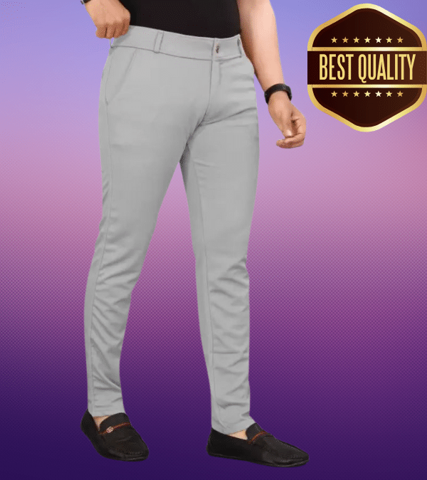     			Woozie Regular Flat Men's Trouser - Grey ( Pack of 1 )