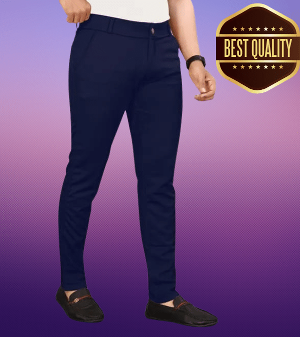     			Woozie Regular Flat Men's Trouser - Blue ( Pack of 1 )