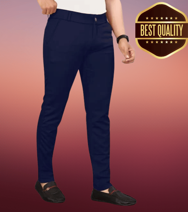     			Woozie Regular Flat Men's Trouser - Blue ( Pack of 1 )