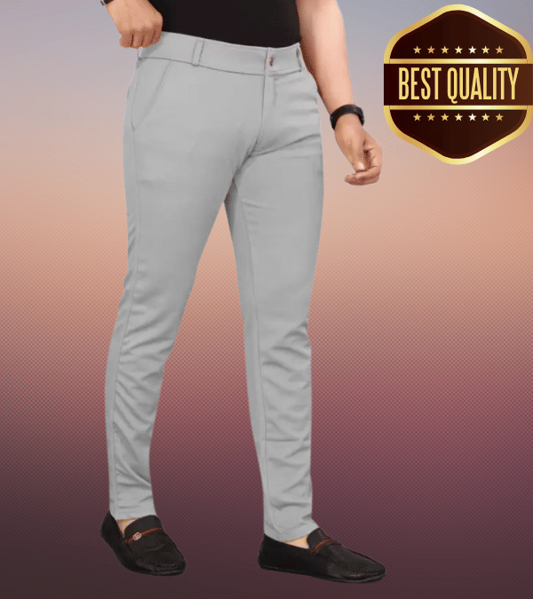     			Woozie Regular Flat Men's Trouser - Grey ( Pack of 1 )