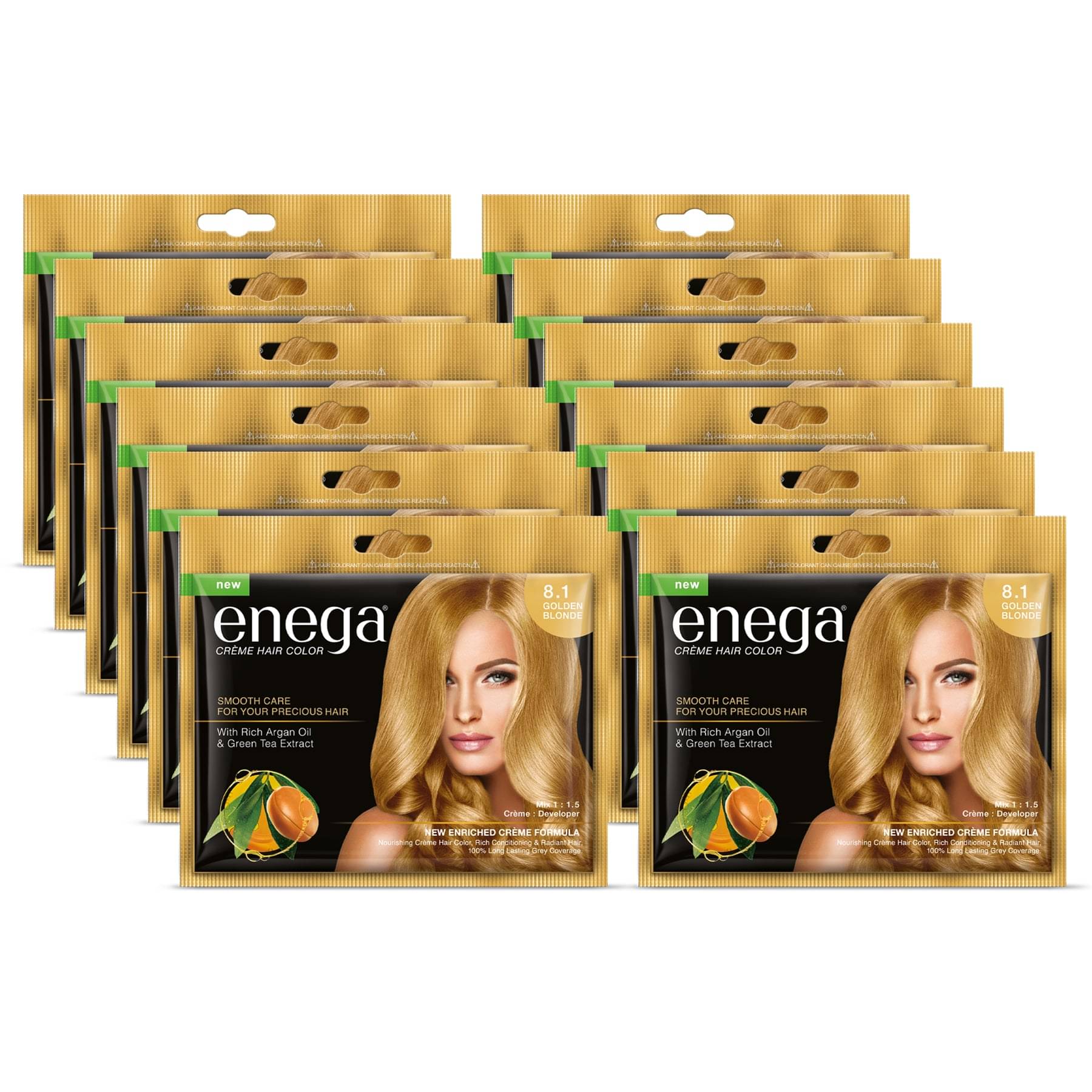     			enega Cruelty Free Semi Permanent Hair Color 600 g Golden Blonde