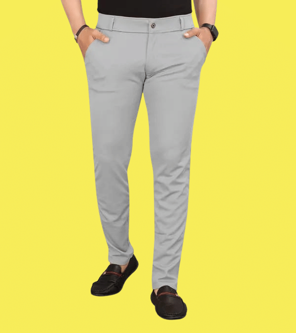     			micotti Slim Flat Men's Trouser - Grey ( Pack of 1 )