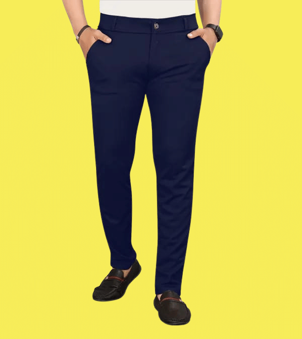     			micotti Slim Flat Men's Trouser - Blue ( Pack of 1 )