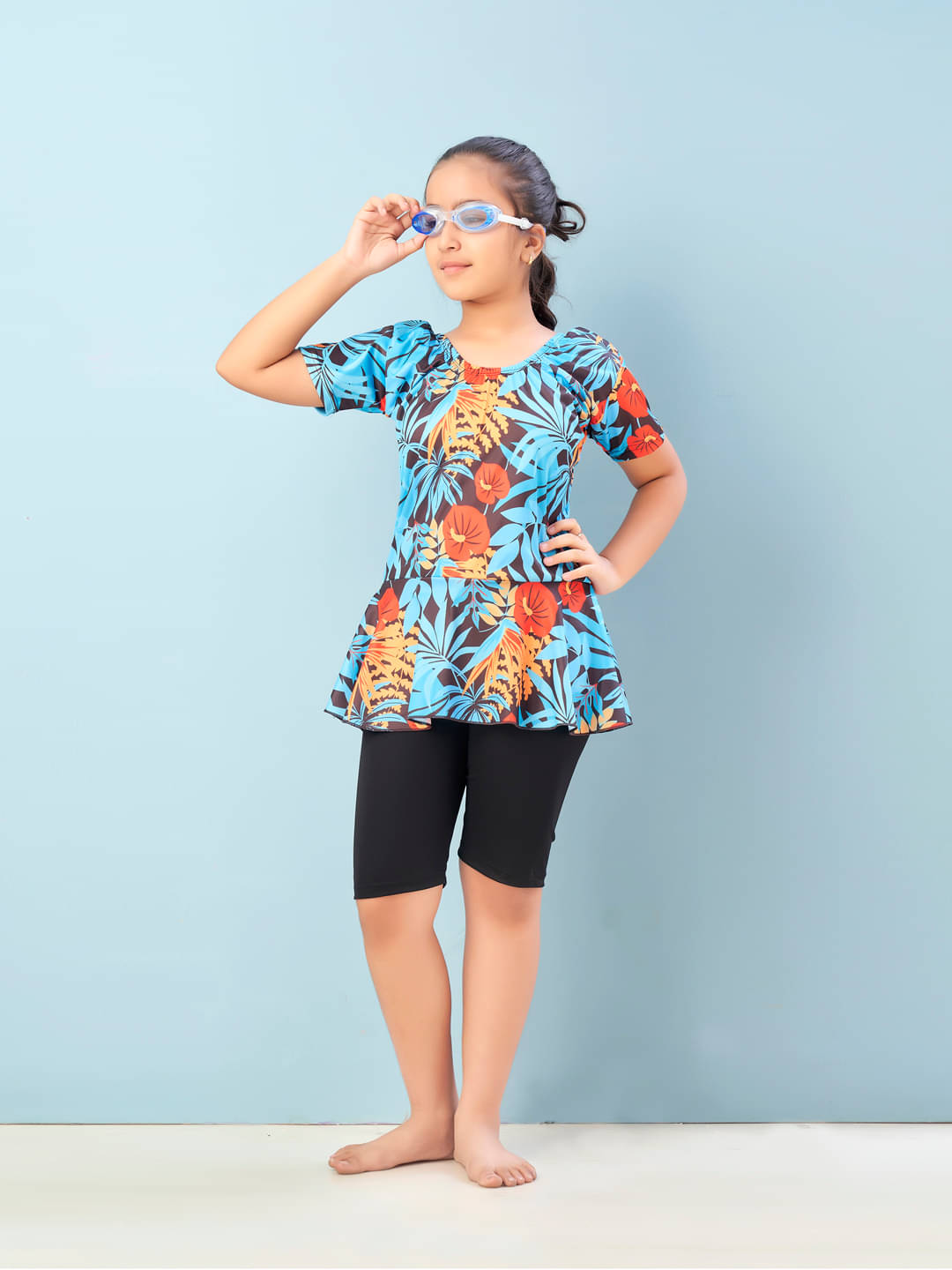     			Aarika Girls 2 Piece Sets ( Pack of 1 , Turquoise )