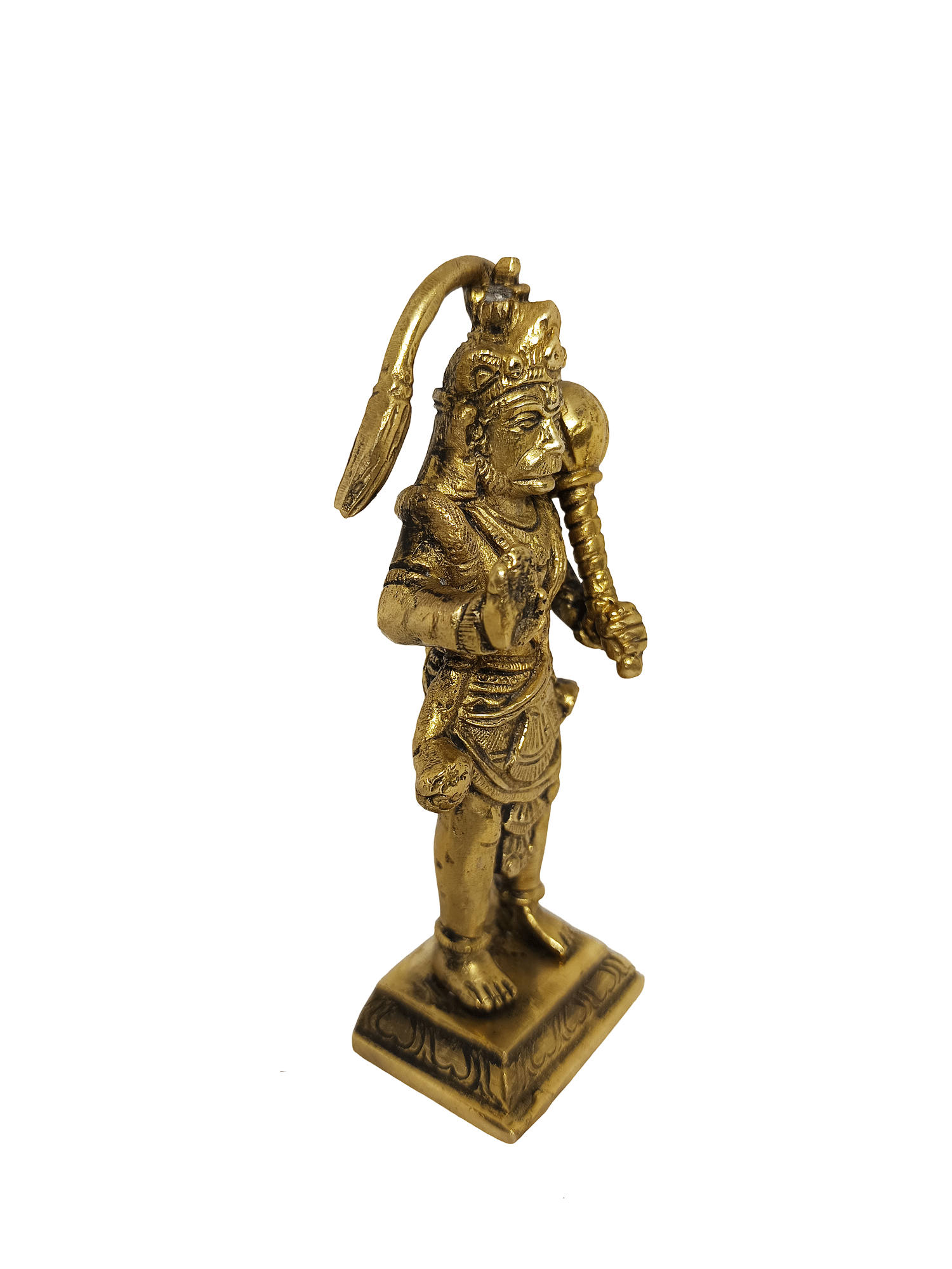     			Apna Rudraksha Brass Lord Hanuman Idol ( 13 cm )