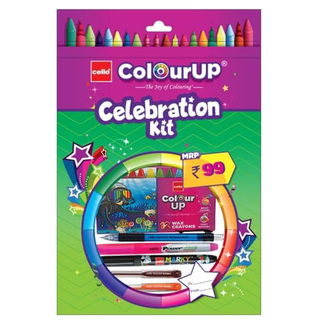 Cello ColourUp Celebration Kit  PACK OF 4     			Cello ColourUp Celebration Kit  PACK OF 4