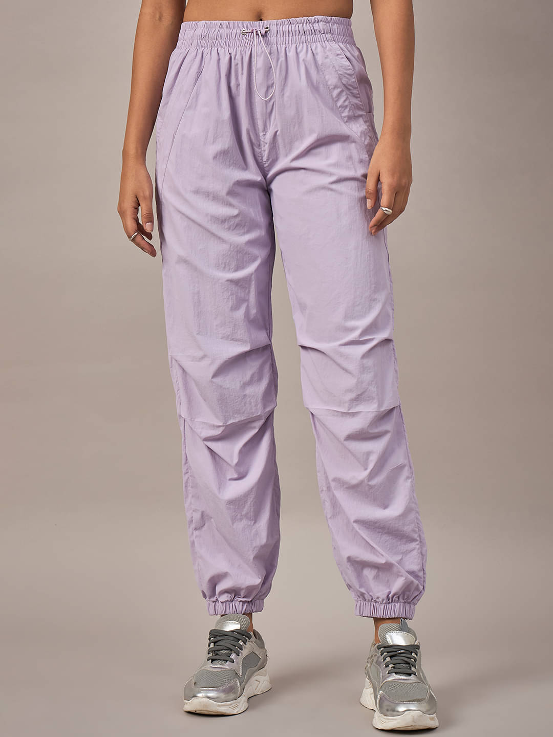     			Club York Pack of 1 Nylon Regular Women's Joggers ( Purple )