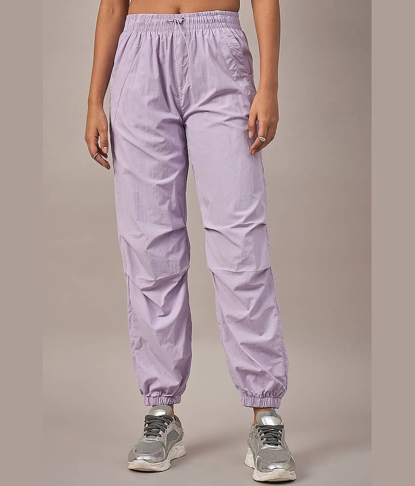 Club York Pack of 1 Nylon Regular Women's Joggers ( Purple ) - Trousers | Buy online on ZillyBuy