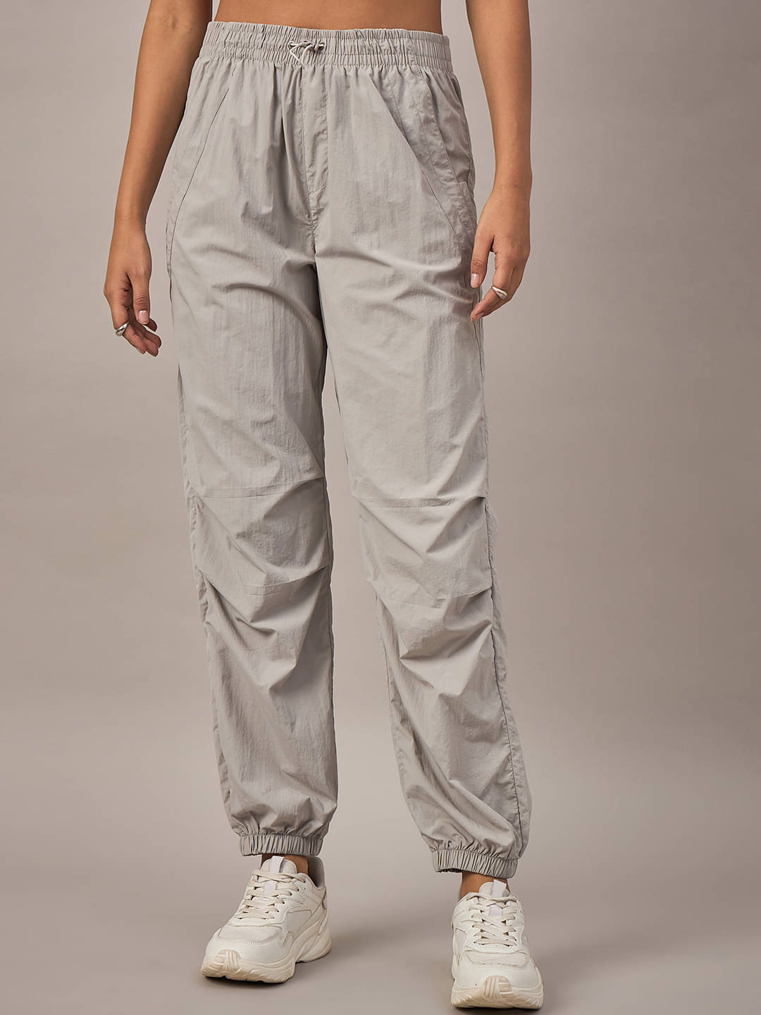     			Club York Pack of 1 Nylon Regular Women's Joggers ( Grey )