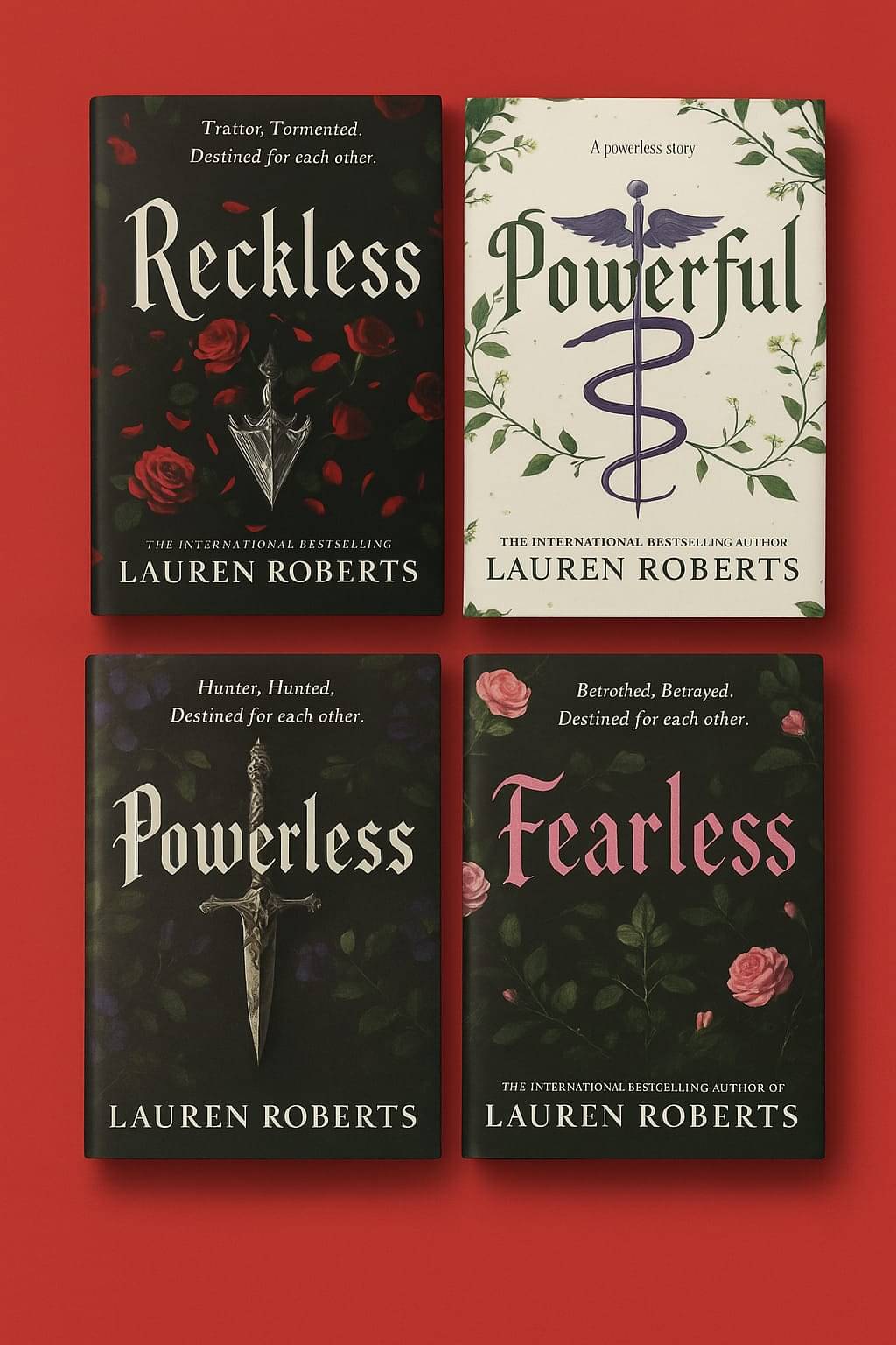 ( Combo Of 4 Books ) Reckless & Powerful & Powerless & Fearless Paperback English By Lauren Roberts ( Combo Of 4 Books ) Reckless & Powerful & Powerless & Fearless Paperback English By Lauren Roberts