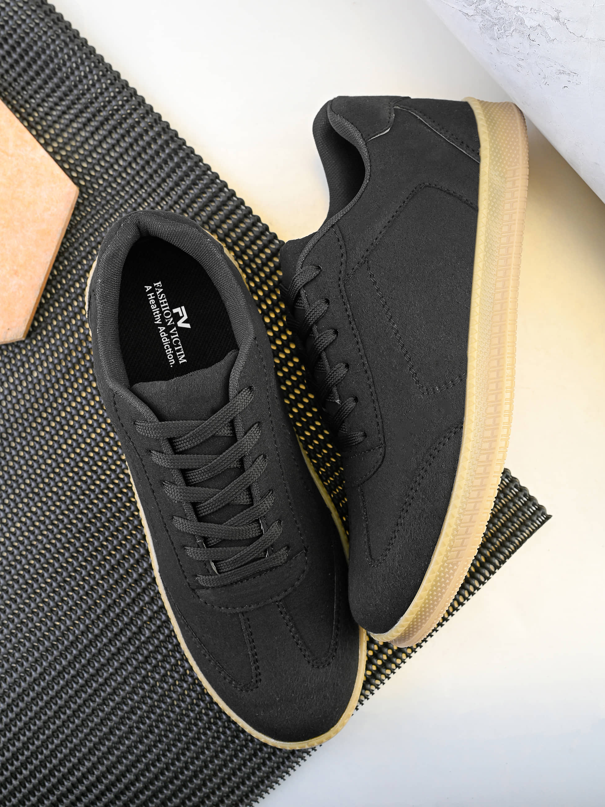 Fashion Victim Black Men's Sneakers - Casual Shoes | Buy online on ZillyBuy